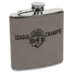 Laserable Leatherette Stainless Steel Flask