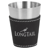 Laserable Leatherette & Stainless Steel Shot Glass